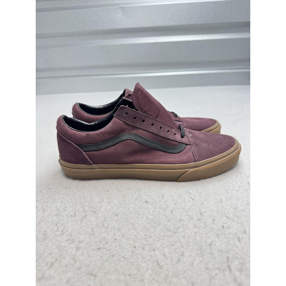 Vans Old Skool Shoes Mens Size 11 Red Canvas Gum Sole Low Top Skate Sneakers